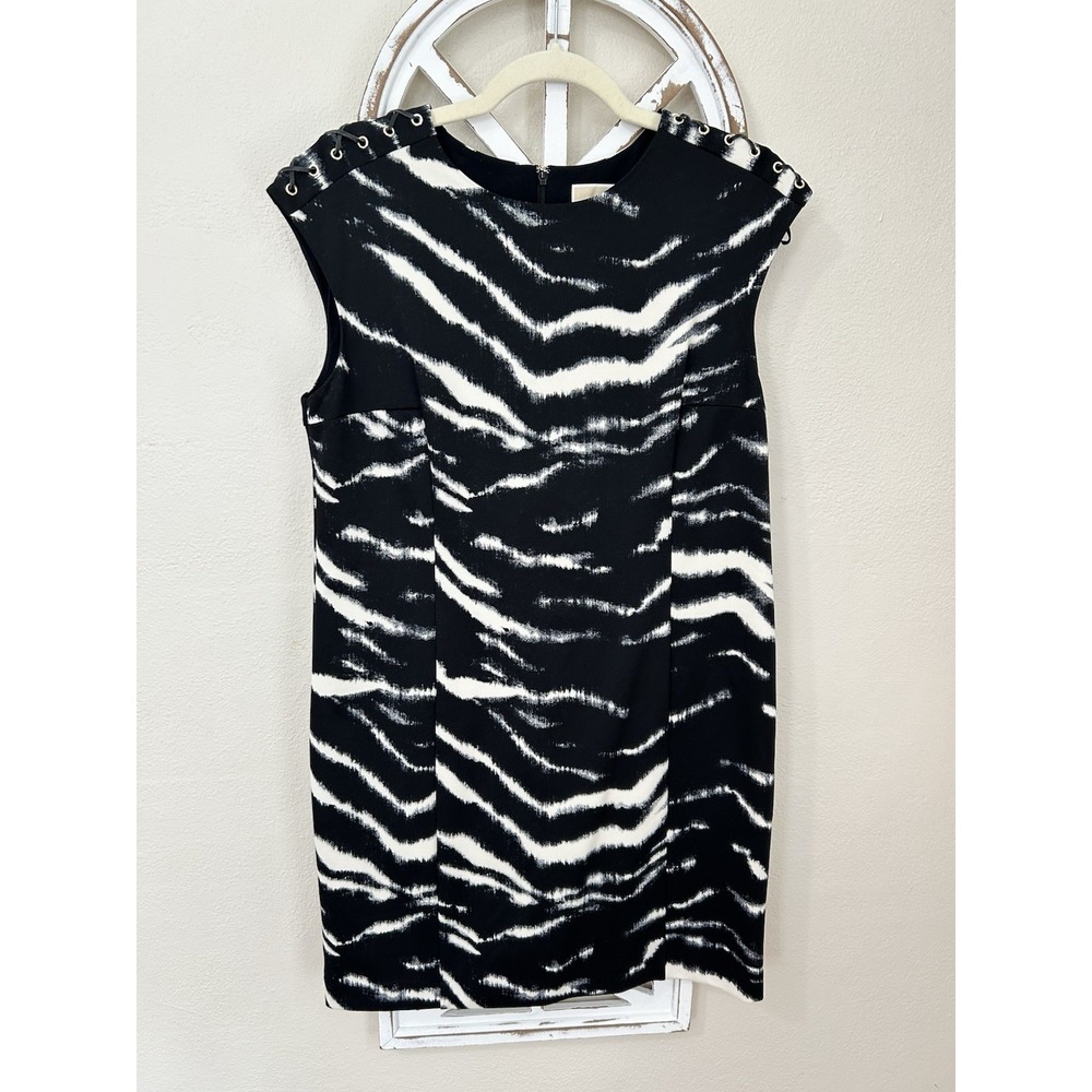 Michael Kors LARGE Animal Print Sleeveless Sheath Party Career Office Dress